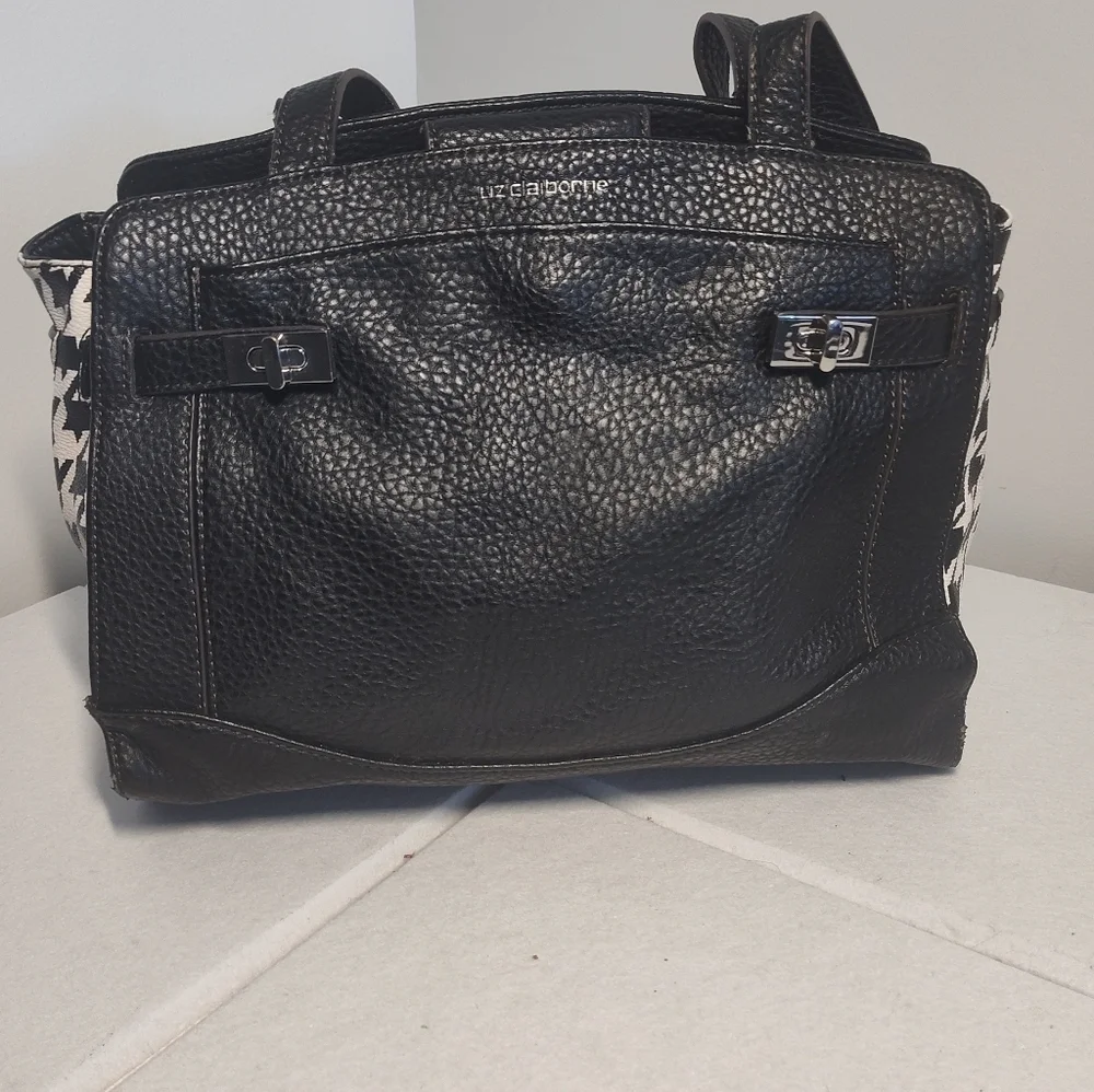Liz Claiborne Black Leather Handbag